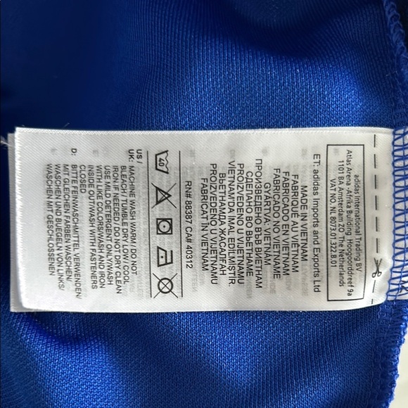 ❤️❤️❤️NWOT Adidas collection Best sale Blue Track Jacket - Picture 7 of 10